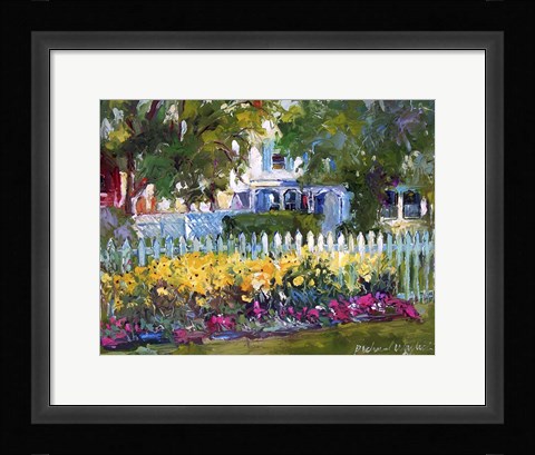 Framed Flower Garden Print