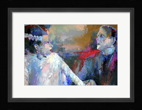 Framed Frankenstein and His Bride Print
