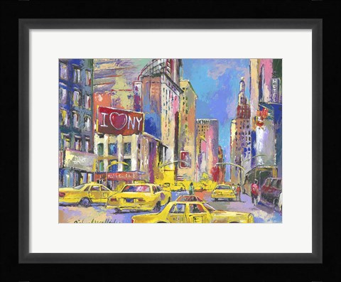 Framed New York Taxi Print
