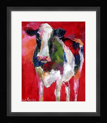 Framed Cow Print
