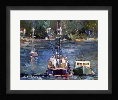 Framed Waiting to Ride Print