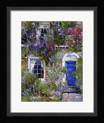 Framed Blue 2 Print