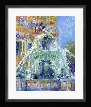 Framed Paris Las Vegas Print
