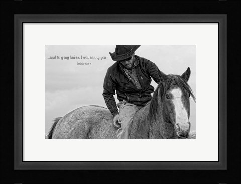 Framed I Will Carry You Print
