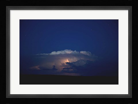 Framed Thunder Boomer &amp; Stars Over Wyoming Print