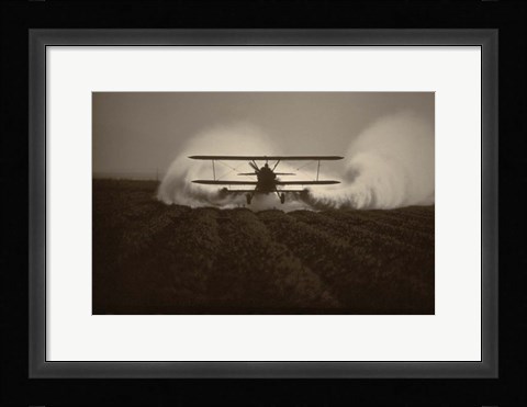 Framed Crop Duster I Print