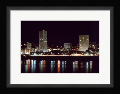 Framed Downtown Portland Print