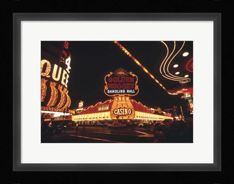 Framed Vegas Lights Print