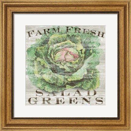 Framed Farm Fresh Greens Print