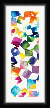 Framed Colorful Cubes II Print