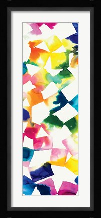 Framed Colorful Cubes III Print