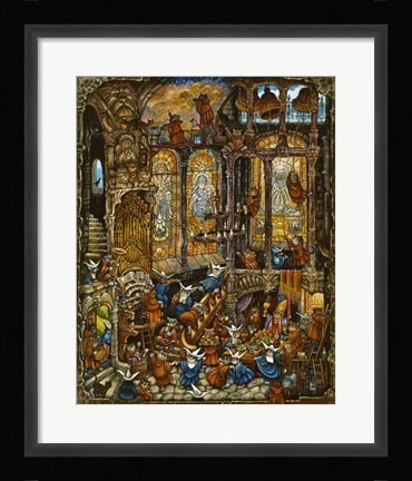 Framed Holy Cats 2 - Nuns Print