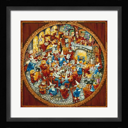 Framed Holy Cats Sunday Brunch Print