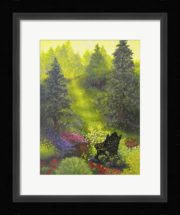 Framed Peaceful Garden Print