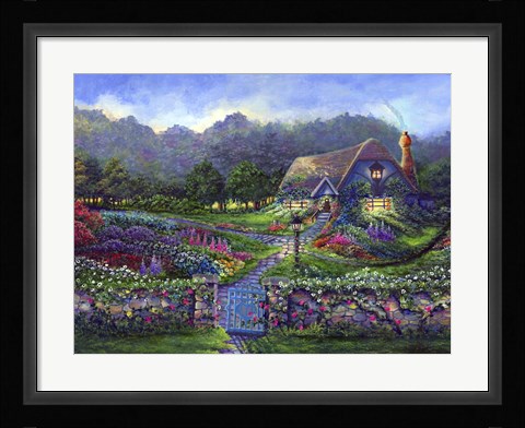 Framed Garden Gate Print