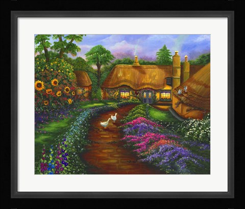 Framed Honeymoon Cottage Print