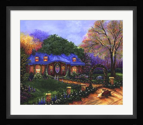 Framed Apple Cottage Print