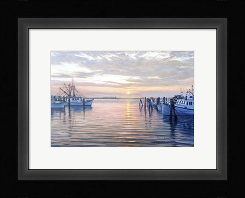 Framed Sunset at Galilee Print