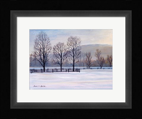 Framed Billings Farm Morning Print