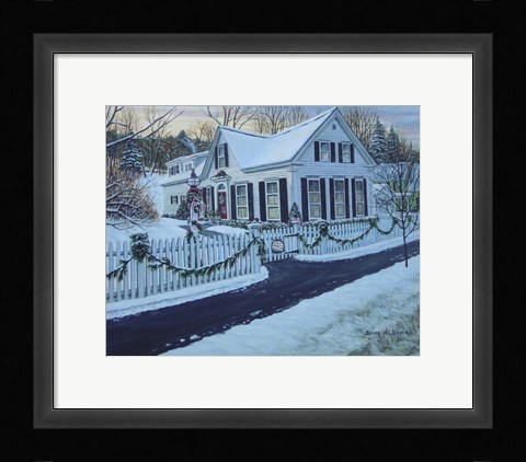 Framed Christmas, Woodstock Vt Print