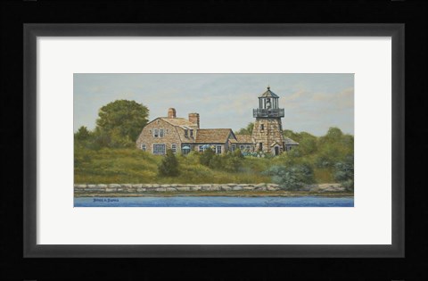 Framed Harbor Light View Print