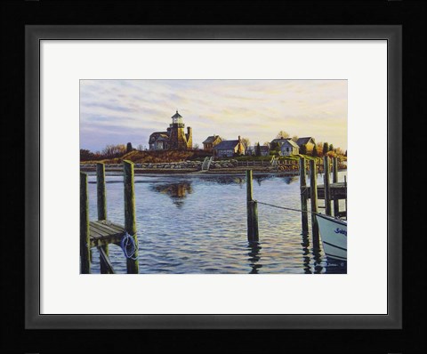 Framed Snug Harbor Light Print