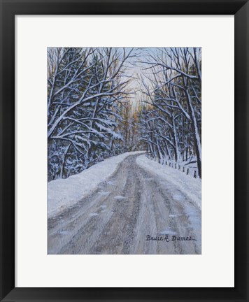 Framed Winter Woods Print