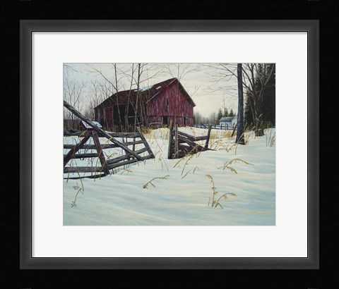 Framed Oxford Barn Print