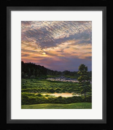 Framed Marsh Sunset Print