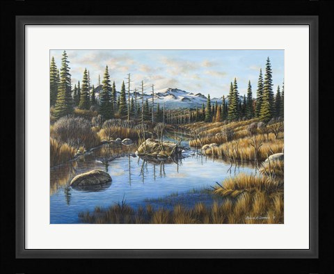 Framed Mountain Vista Print