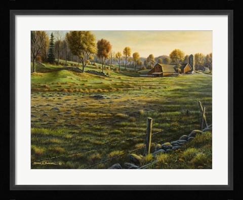 Framed Bethel Farm Morning Print