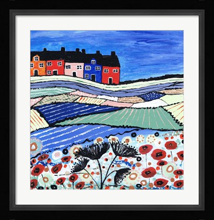 Framed Balamory In Bloom Print