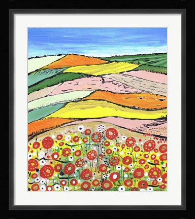 Framed Colours Of Spring Print