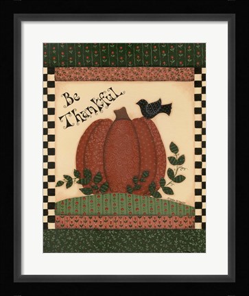 Framed Be Thankful Print