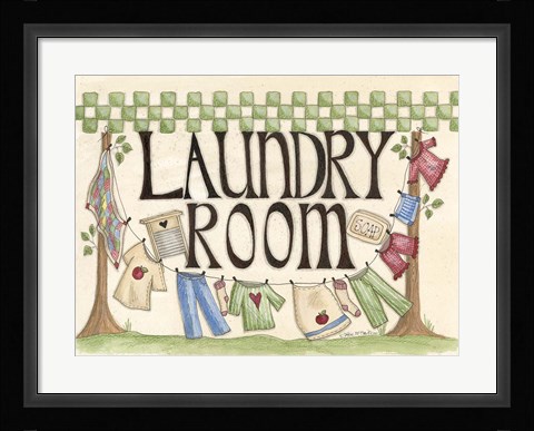 Framed Laundry Room Print