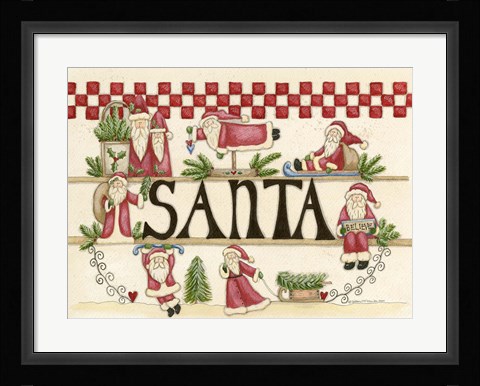 Framed Believe In Santa Print