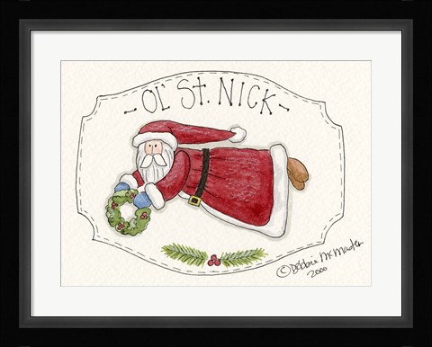 Framed Ol' St. Nick Print
