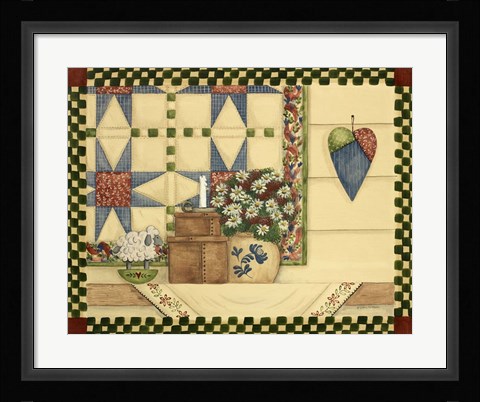 Framed Heart &amp; Quilt Print