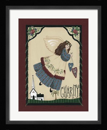Framed Charity Angel Print