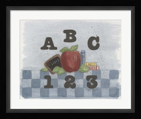Framed ABC, 123 Print