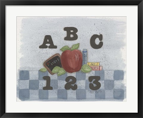 Framed ABC, 123 Print
