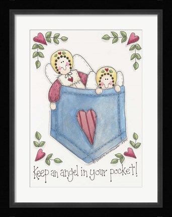 Framed Angel In Your Pocket Print