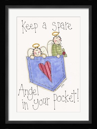 Framed Angel In Your Pocket 2 Print