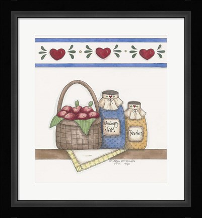 Framed Blueberry Jam Print