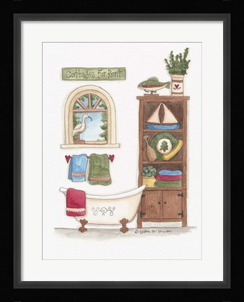 Framed Cottages For Rent Print