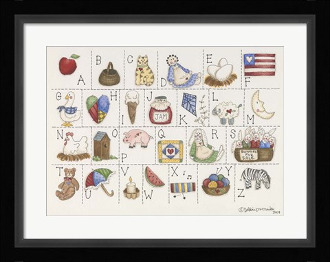 Framed Country Abc Print