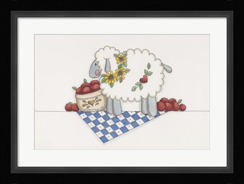 Framed Country Sheep Print