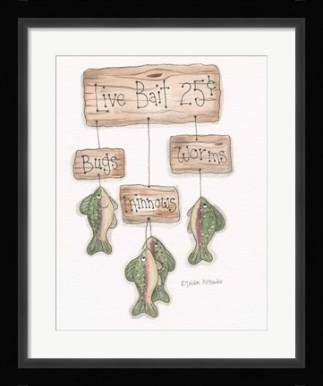 Framed Live Bait Print