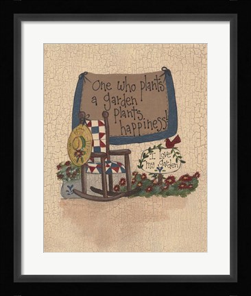 Framed Plant Happiness Print