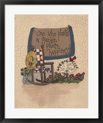 Framed Plant Happiness Print